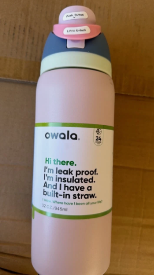 Owala FreeSip 32 oz Insulated Stainless Steel Water Bottle Leak Proof