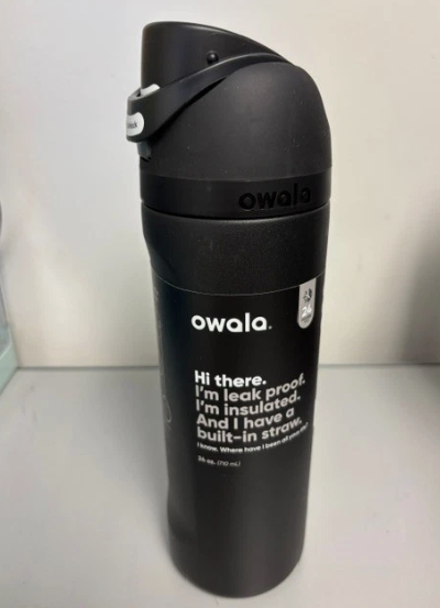 Owala 24 oz Water Bottle Black - Brand New With Slight Blemish Scratch or Dent
