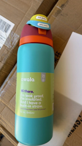 Owala FreeSip 32 oz Insulated Stainless Steel Water Bottle Leak Proof