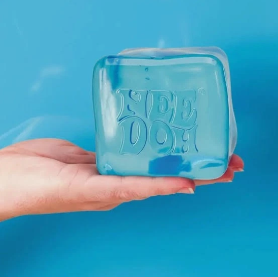 NeeDoh Nice Berg Blue XL Giant Nee Doh Niceberg Solid Squish Cube Block - NEW